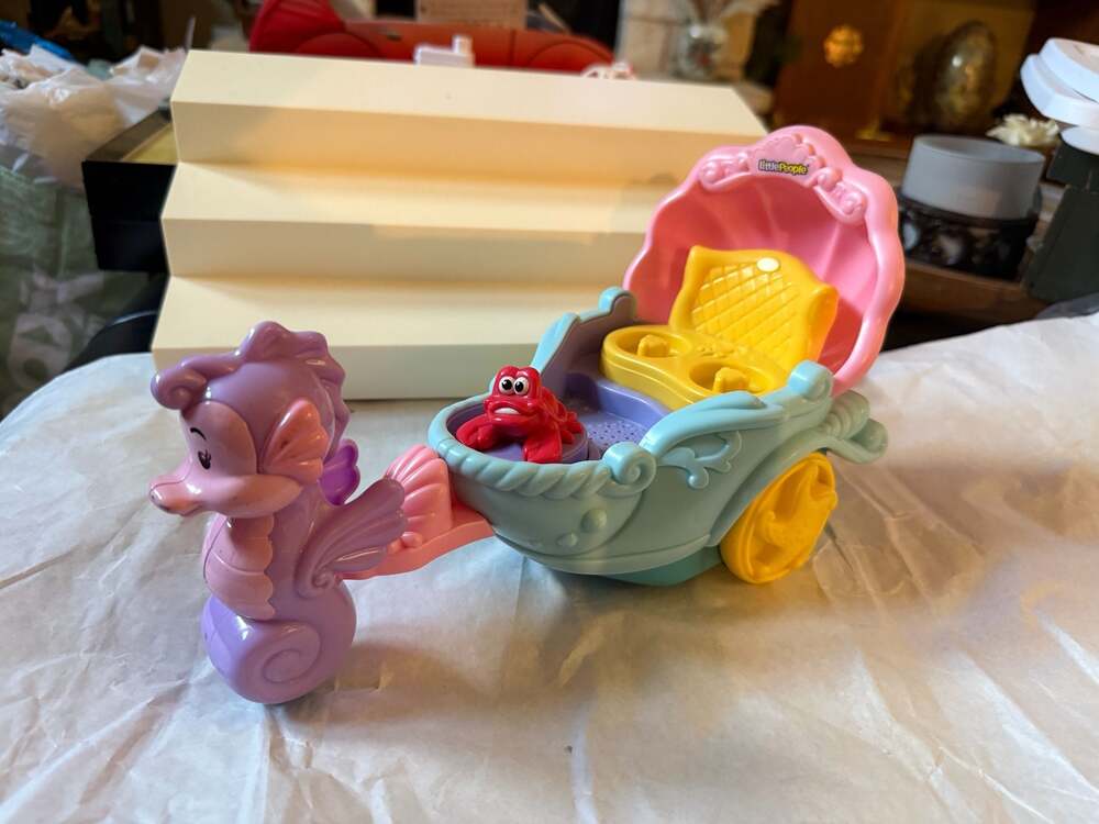 Fisher-Price Little People Disney The Little Mermaid Ariel's Musical Sea Carriag